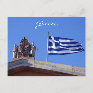 Carte Postale drapeau grec