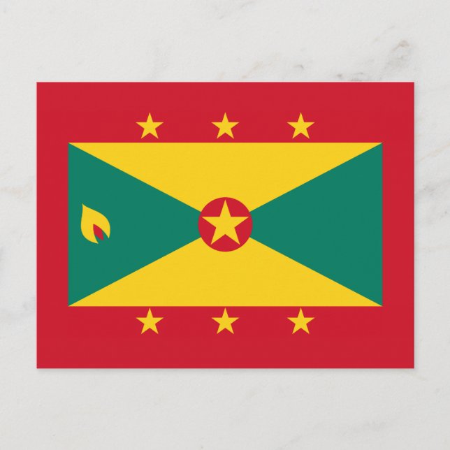 Carte Postale Drapeau Grenade - Grenade (Devant)