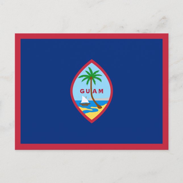 Carte Postale Drapeau Guam (Devant)