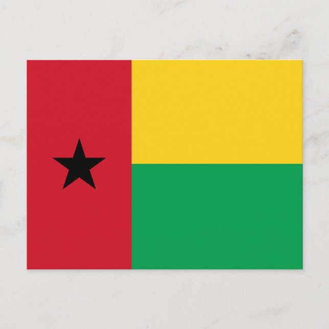 Carte postale Drapeau Guinée-Bissau (Devant)