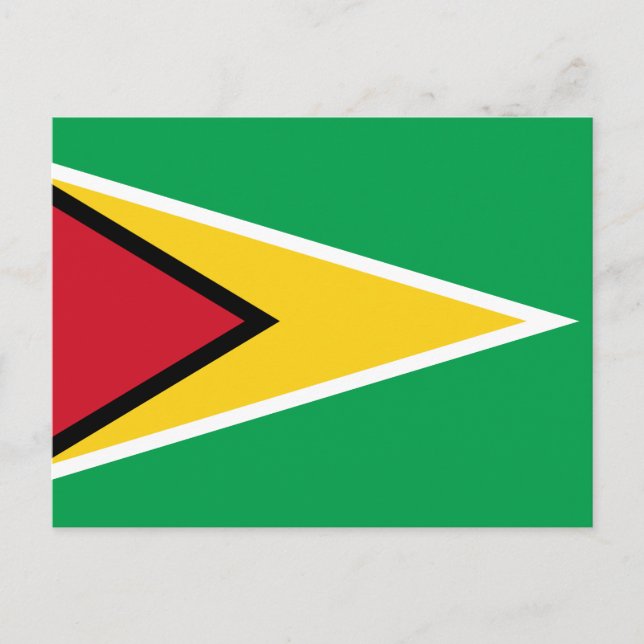 Carte Postale Drapeau Guyana (Devant)