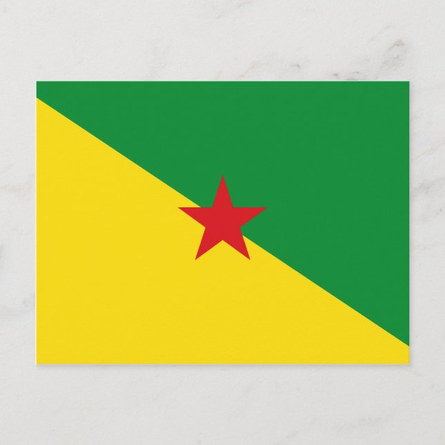 Carte Postale Drapeau Guyane GF (Devant)