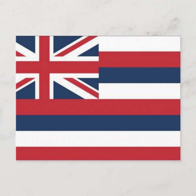 Carte postale drapeau Hawaii (Devant)