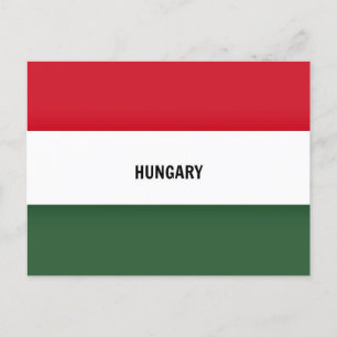 Carte Postale Drapeau Hongrie