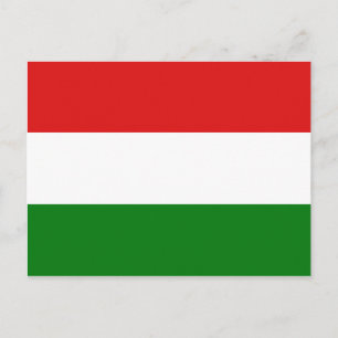 Carte postale drapeau Hongrie