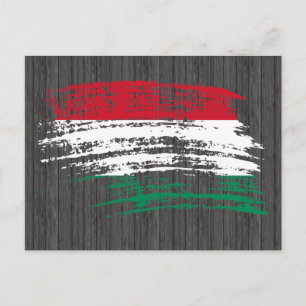 Carte Postale Drapeau hongrois cool