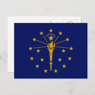 Carte Postale Drapeau Hoosier, Drapeau de l'Indiana
