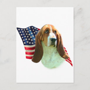 Carte Postale Drapeau Hound Basset