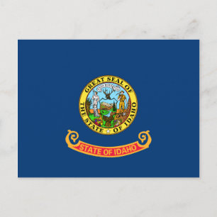 Carte postale Drapeau Idaho
