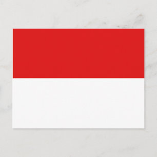 Carte postale Drapeau Indonésie