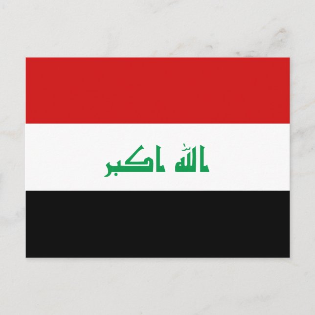 Carte postale drapeau Iraq (Devant)
