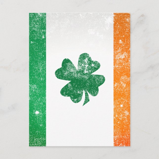 Carte Postale Drapeau irlandais (Devant)