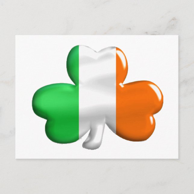 Carte Postale Drapeau irlandais (Devant)