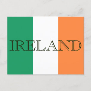 Carte Postale Drapeau irlandais - Irlande pcccc