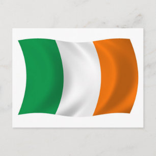 Carte postale drapeau Irlande