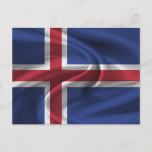 Carte Postale Drapeau Islande