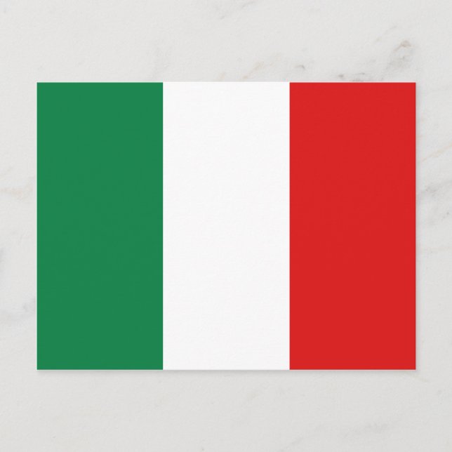 Carte postale drapeau Italie (Devant)