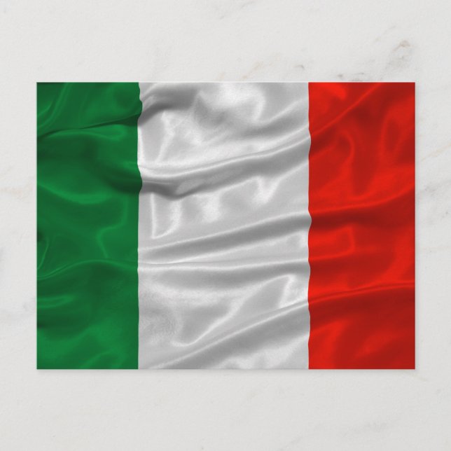 Carte postale Drapeau Italie (Devant)