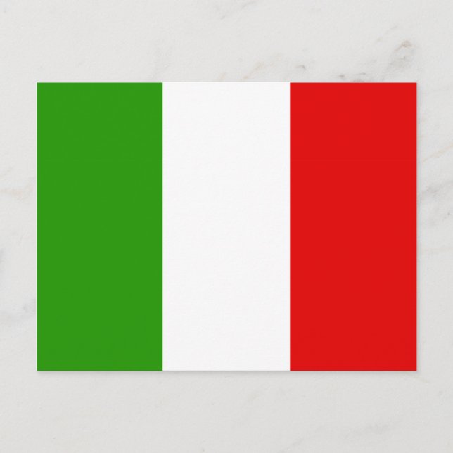 Carte Postale Drapeau italien (Devant)