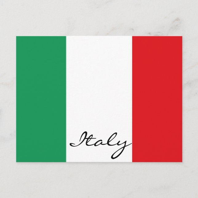 Carte postale drapeau italien (Devant)