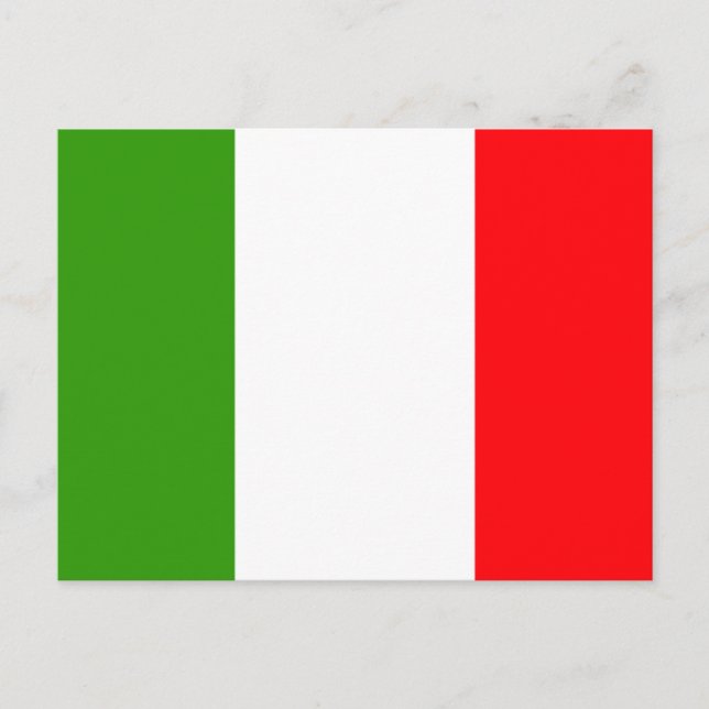 Carte Postale Drapeau italien (Devant)