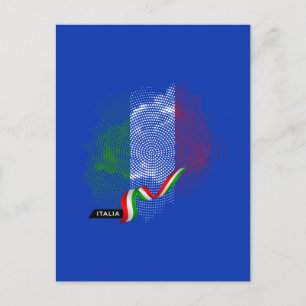 Carte Postale Drapeau italien