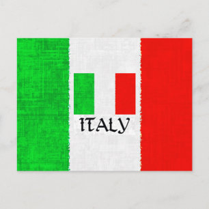 CARTE POSTALE DRAPEAU ITALIEN