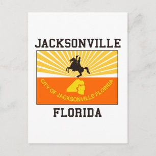 Carte Postale Drapeau Jacksonville Florida