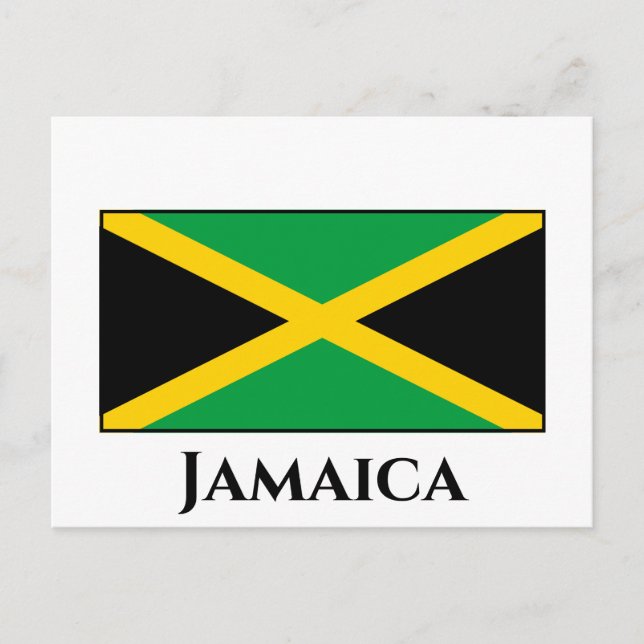 Carte Postale Drapeau jamaïcain (Devant)