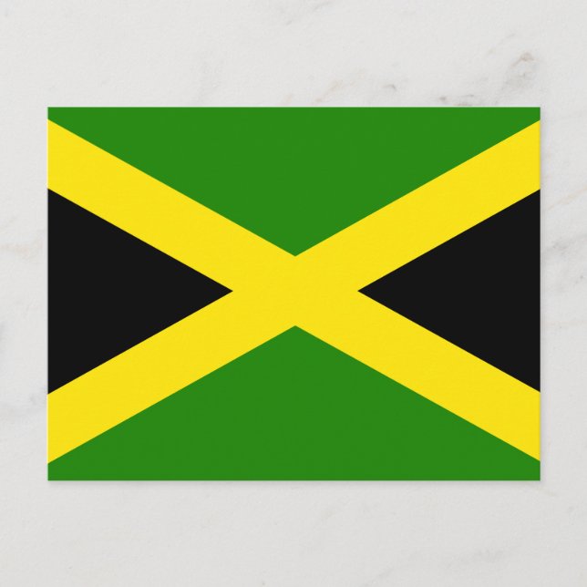 Carte Postale Drapeau jamaïcain (Devant)