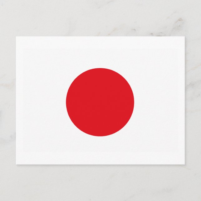 Carte postale Drapeau Japon (Devant)