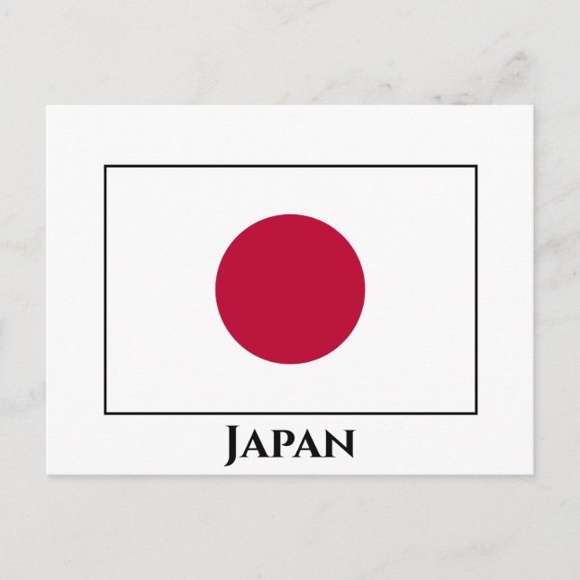 Carte Postale Drapeau japonais (Devant)