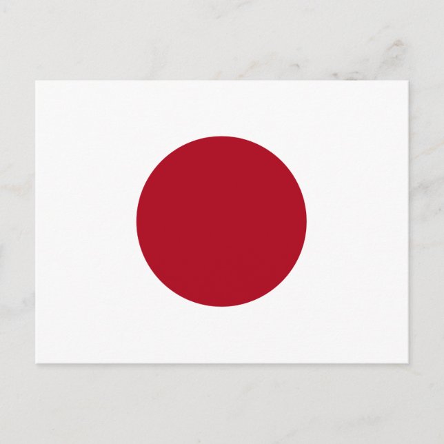 Carte Postale Drapeau japonais (Devant)