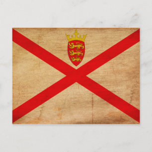 Carte Postale Drapeau Jersey