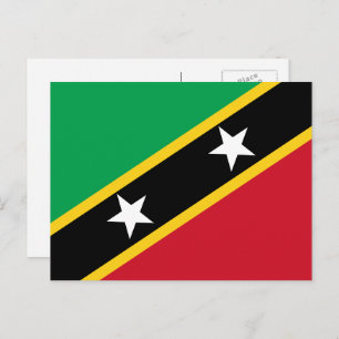 Carte Postale Drapeau Kittitian / Nevisian, Saint-Kitts-et-Nevis