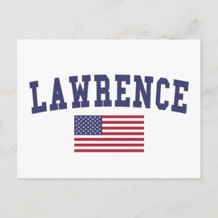 Carte Postale Drapeau Lawrence KS US