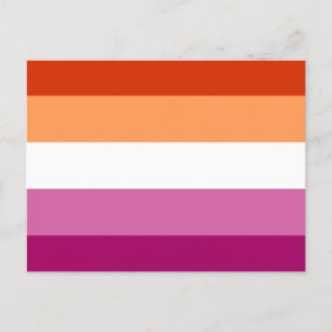 Carte Postale Drapeau lesbien