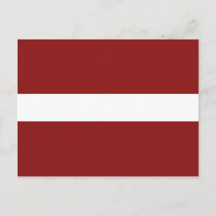 Carte postale Drapeau Lettonie