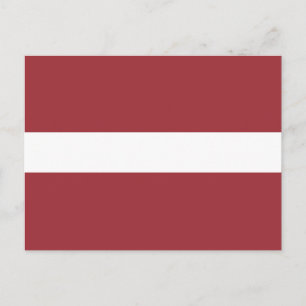 Carte Postale Drapeau Lettonie