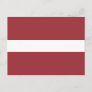 Carte Postale Drapeau Lettonie