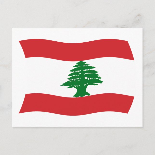 Carte postale Drapeau Liban (Devant)
