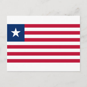 Carte Postale Drapeau libérien (Libéria)