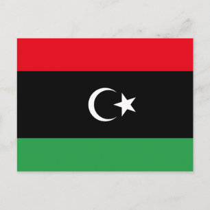 Carte postale Drapeau Libye (Libye)