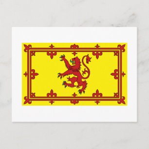 Carte Postale Drapeau Lion d'Écosse