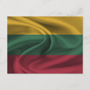 Carte Postale Drapeau Lituanie