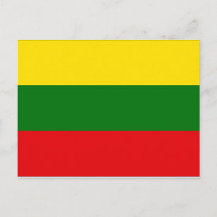Carte Postale Drapeau Lituanie