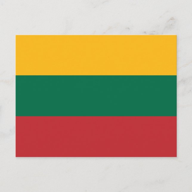 Carte postale Drapeau Lituanie (Devant)