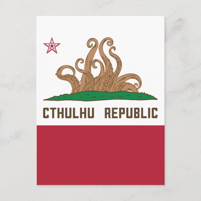 Carte Postale Drapeau Lovecraft (Devant)