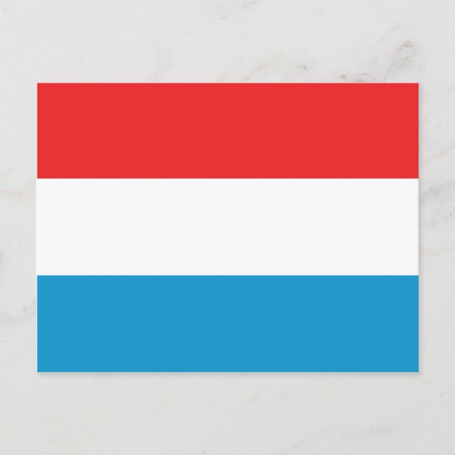 Carte postale Drapeau Luxembourg (Devant)
