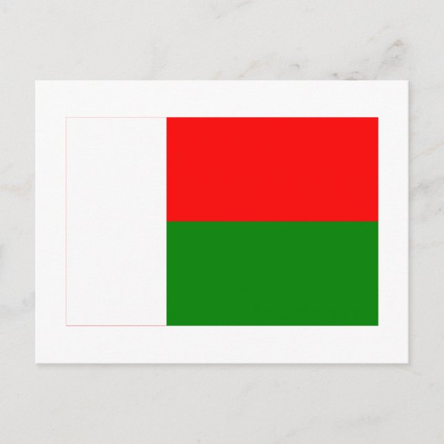 Carte Postale Drapeau Madagascar (Devant)